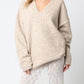 Bonfire Oversized Sweater | Light Taupe