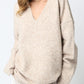 Bonfire Oversized Sweater | Light Taupe