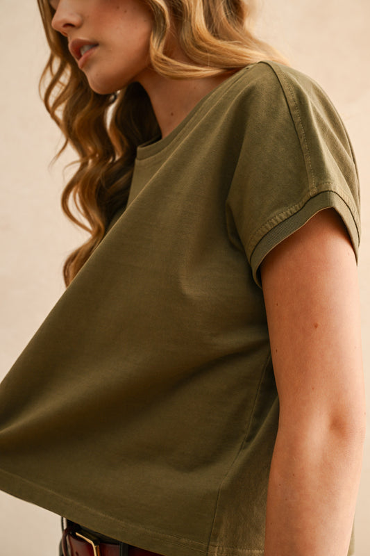 Washed Ashore Tee | Brown Olive