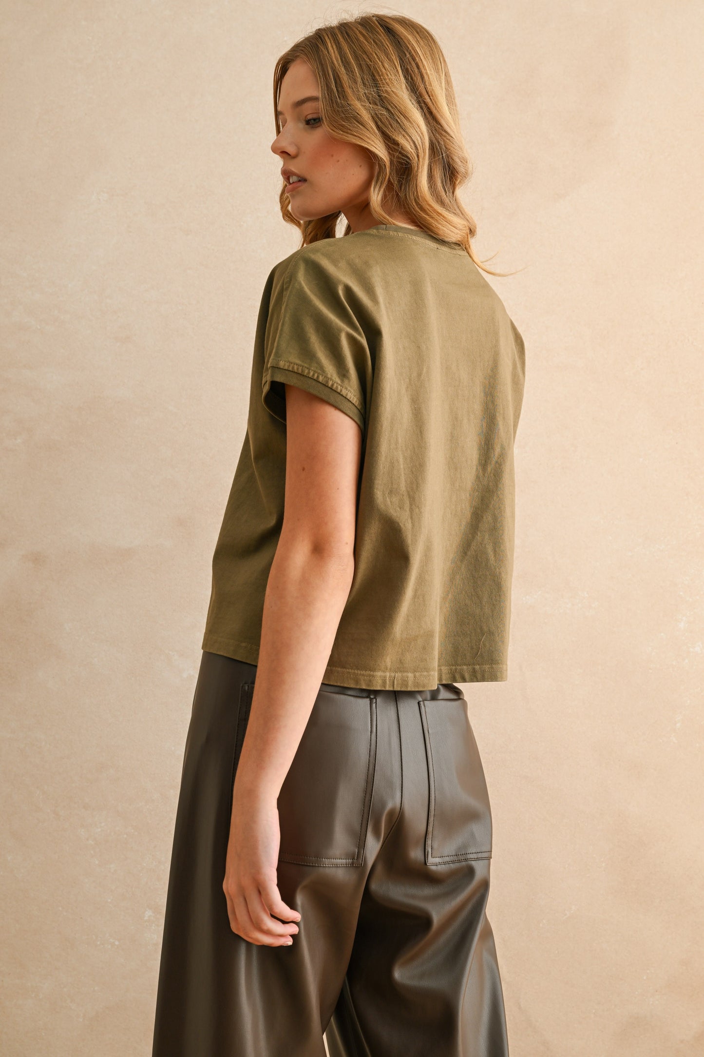 Washed Ashore Tee | Brown Olive