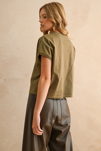 Washed Ashore Tee | Brown Olive