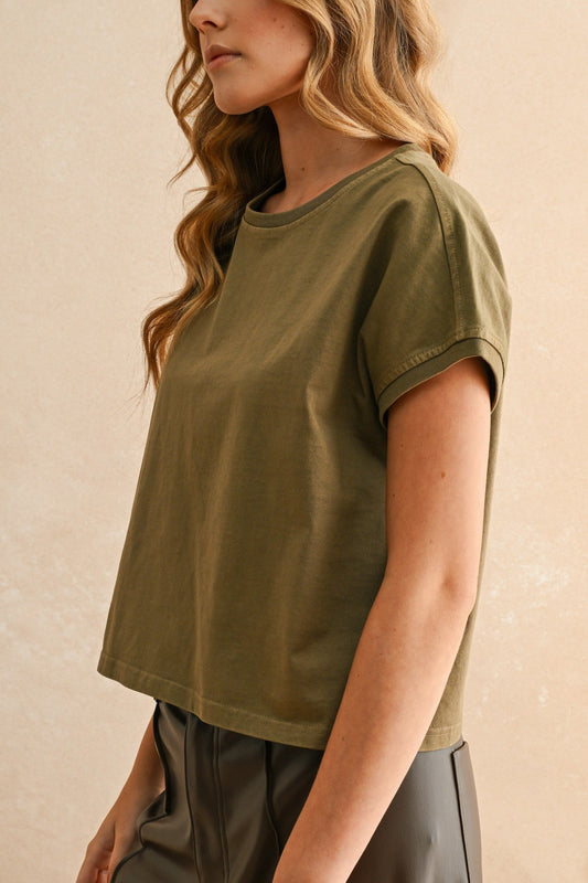 Washed Ashore Tee | Brown Olive