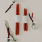 Beeswax Dipped Candles | Berry Red