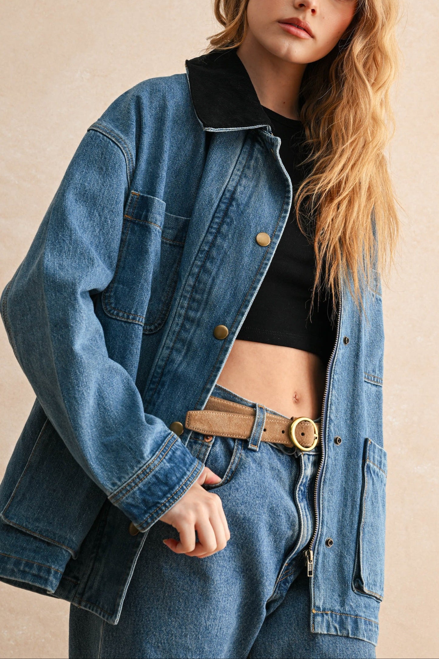 Easy Does It Denim Chore Jacket