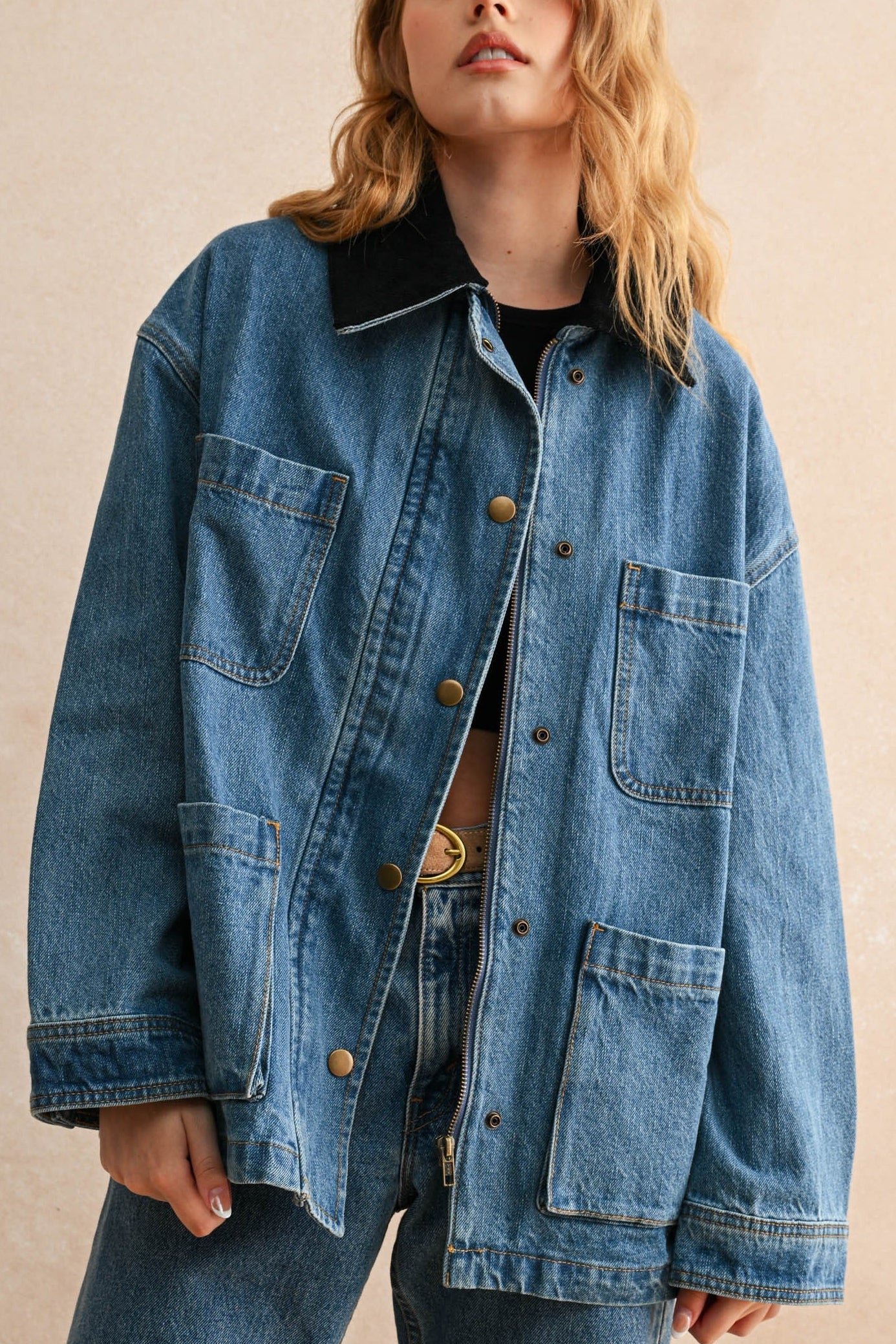 Easy Does It Denim Chore Jacket