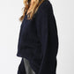 Study Buddy Cable Knit Sweater | Navy