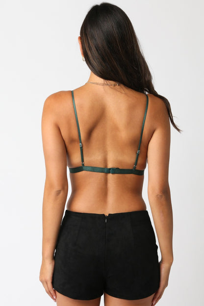 Lace Bralette | Dark Green