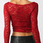 Dentelle Florale Top | Scarlet