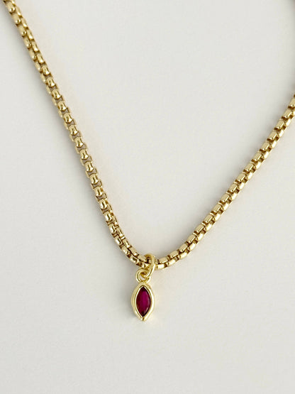 Semplice Necklace | Clear CZ