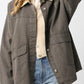 Barn Shacket | Grey Khaki
