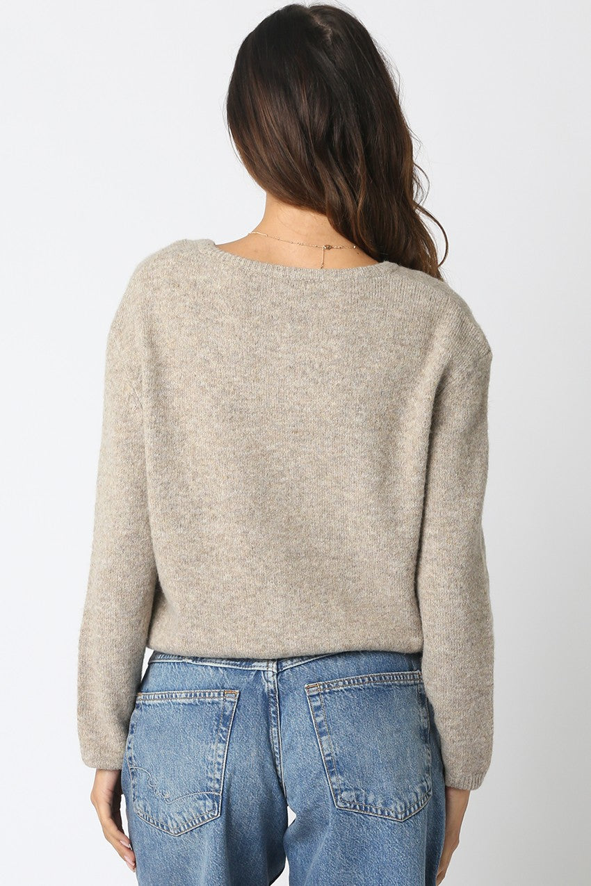 Ryanne Basic Cardigan | Taupe