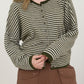 Striped Cardigan | Olive
