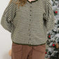 Striped Cardigan | Olive