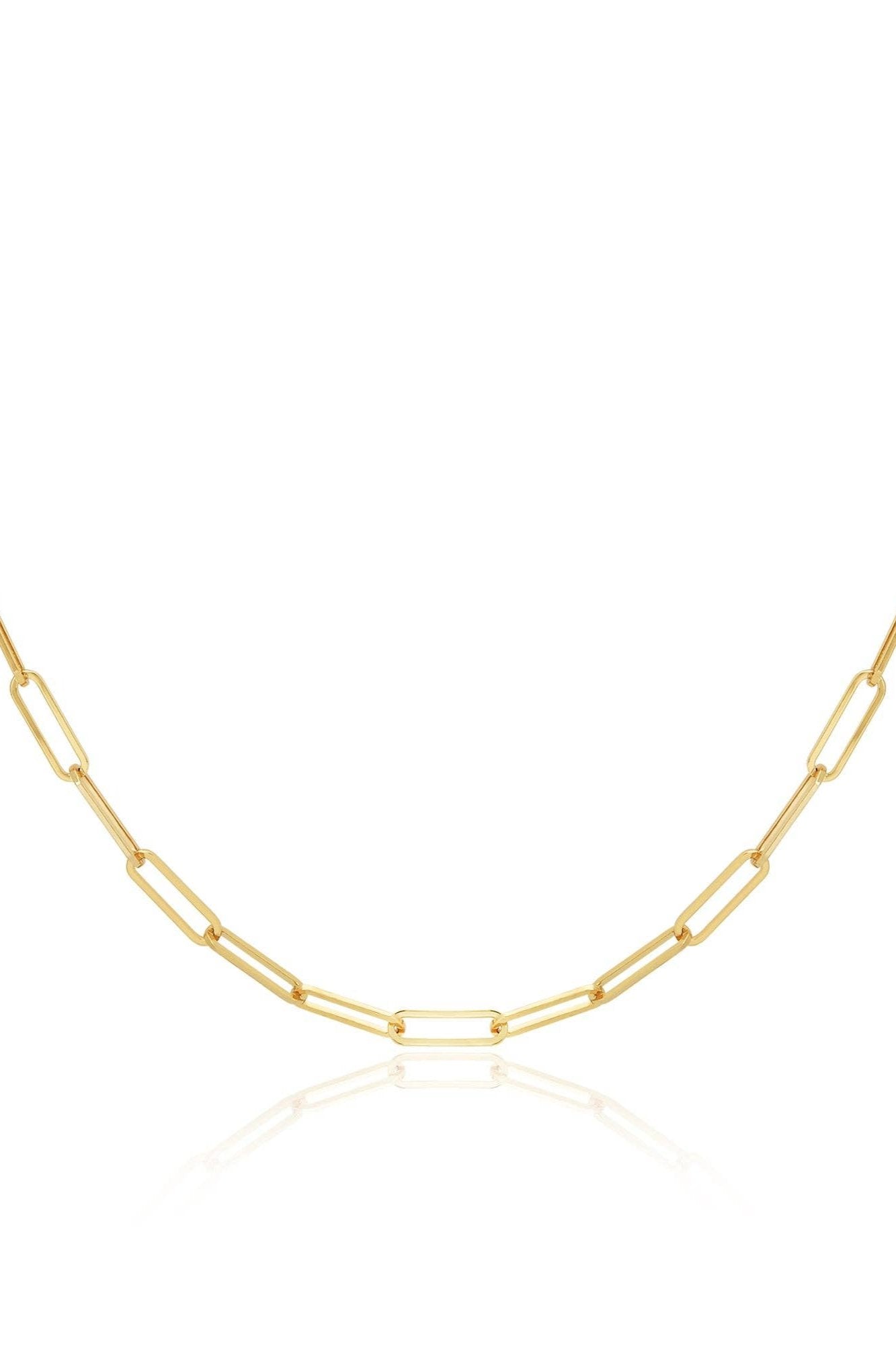 Gene Paperclip Chain Necklace