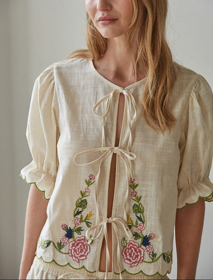 Athena Front Tie Top