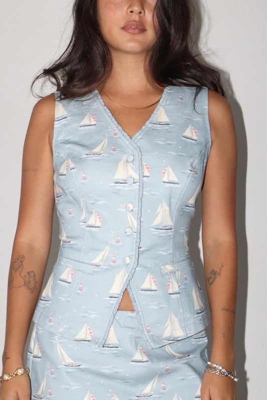 Hey Sailor Vest Top
