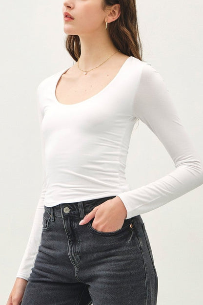 So Soft Basic Top | Off White