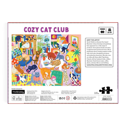 Cozy Cat Club | 1000 Piece Puzzle