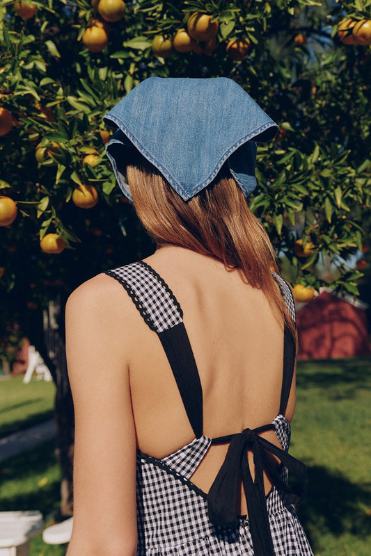 Run It Back Gingham Midi Dress