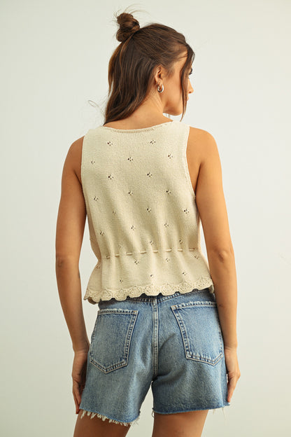 So Sweet Eyelet Tank