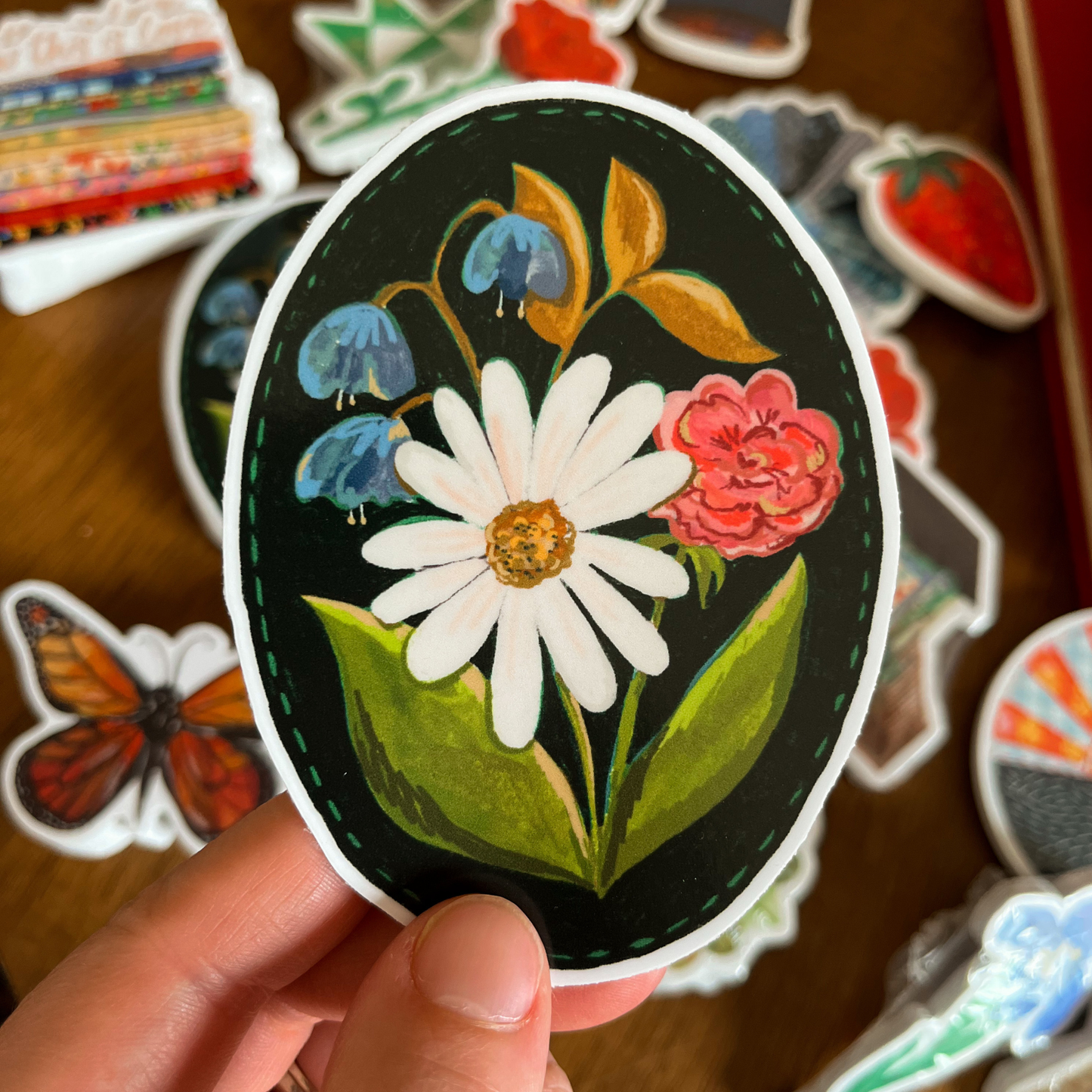 Daisy Flower Stickers