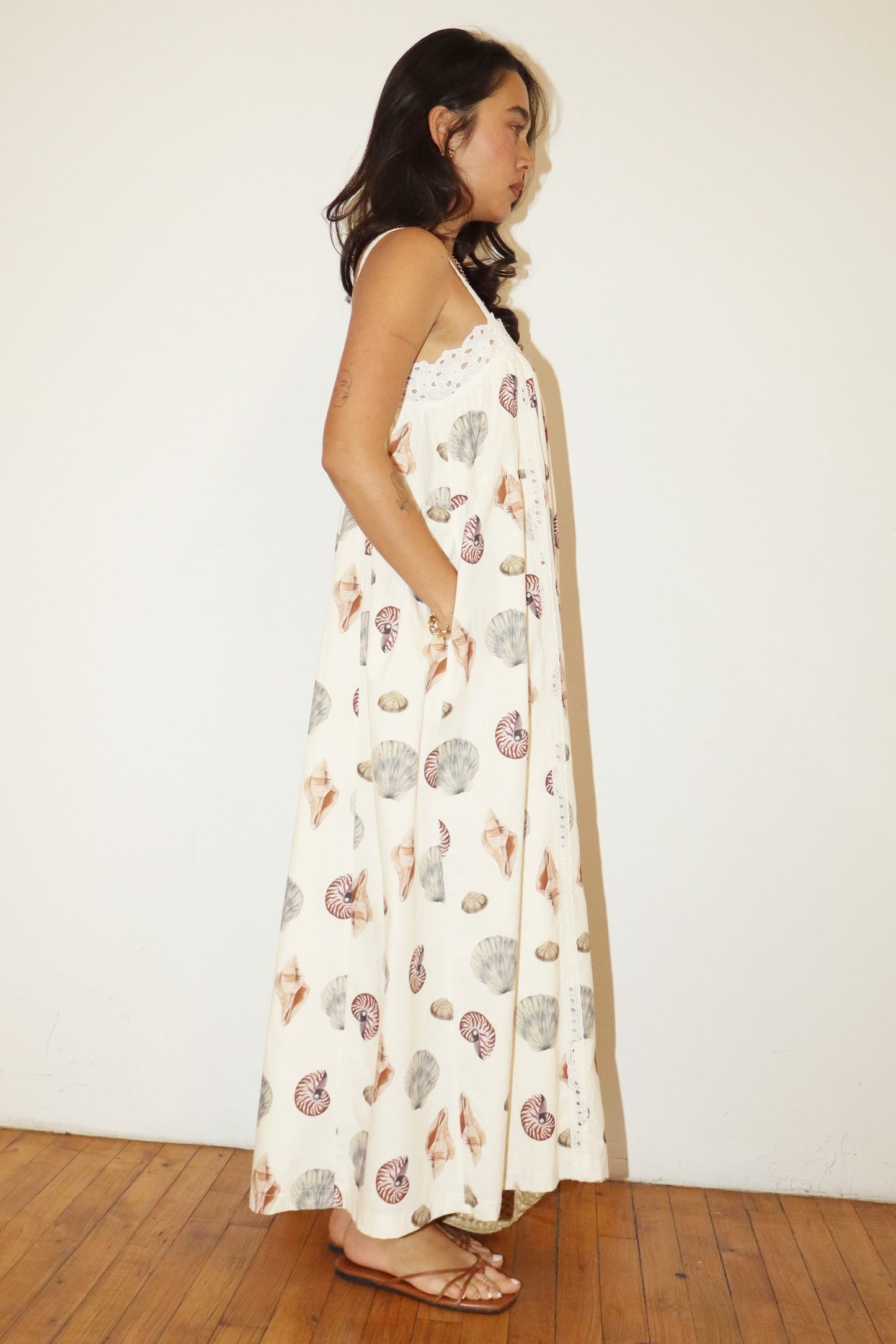Sally Sells Seashells Maxi Dress | Neutral
