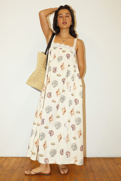 Sally Sells Seashells Maxi Dress | Neutral