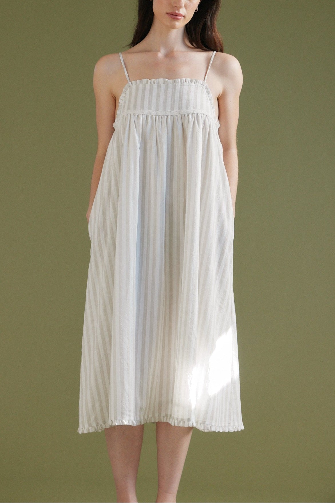 Fiona Stripe Midi Dress