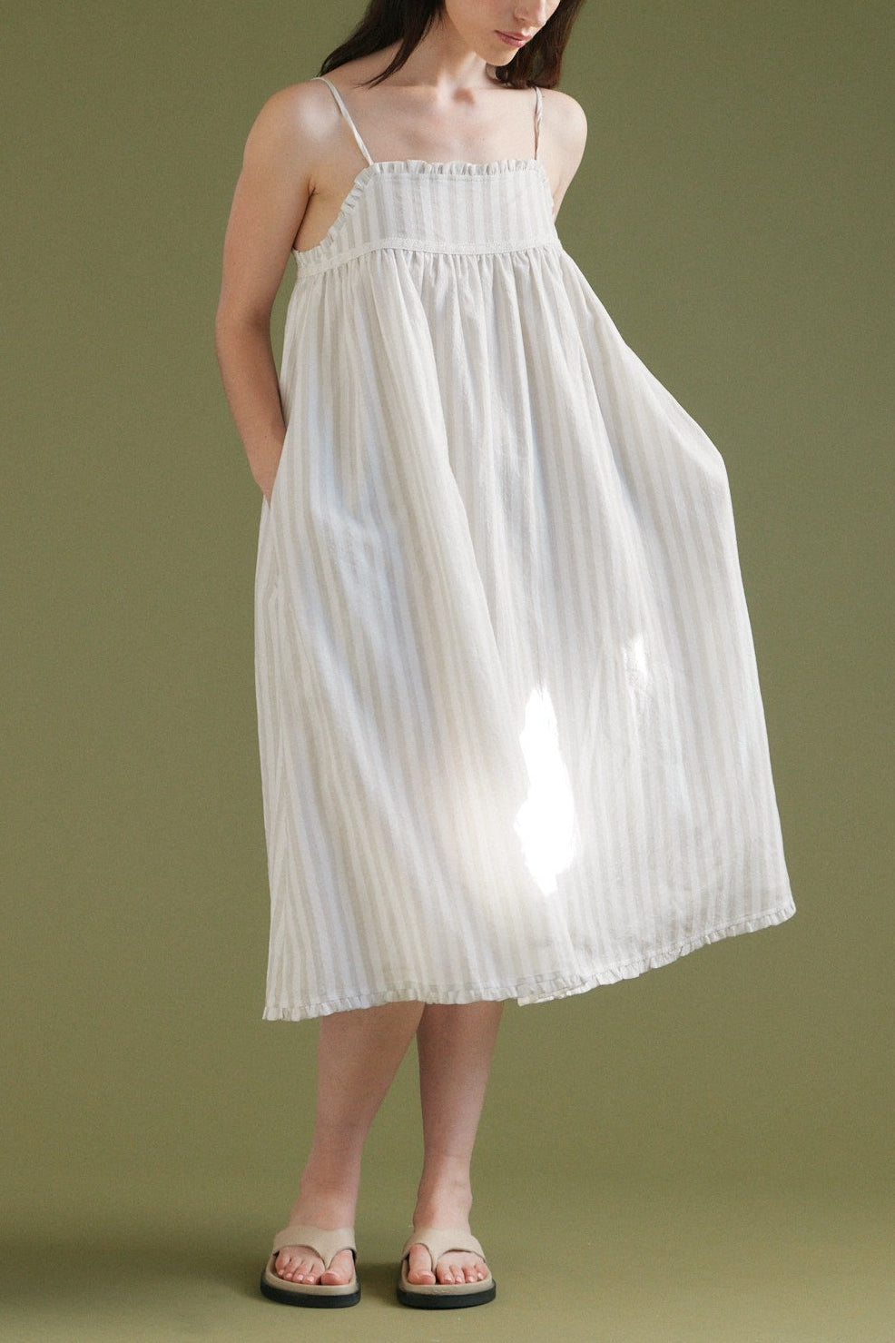 Fiona Stripe Midi Dress