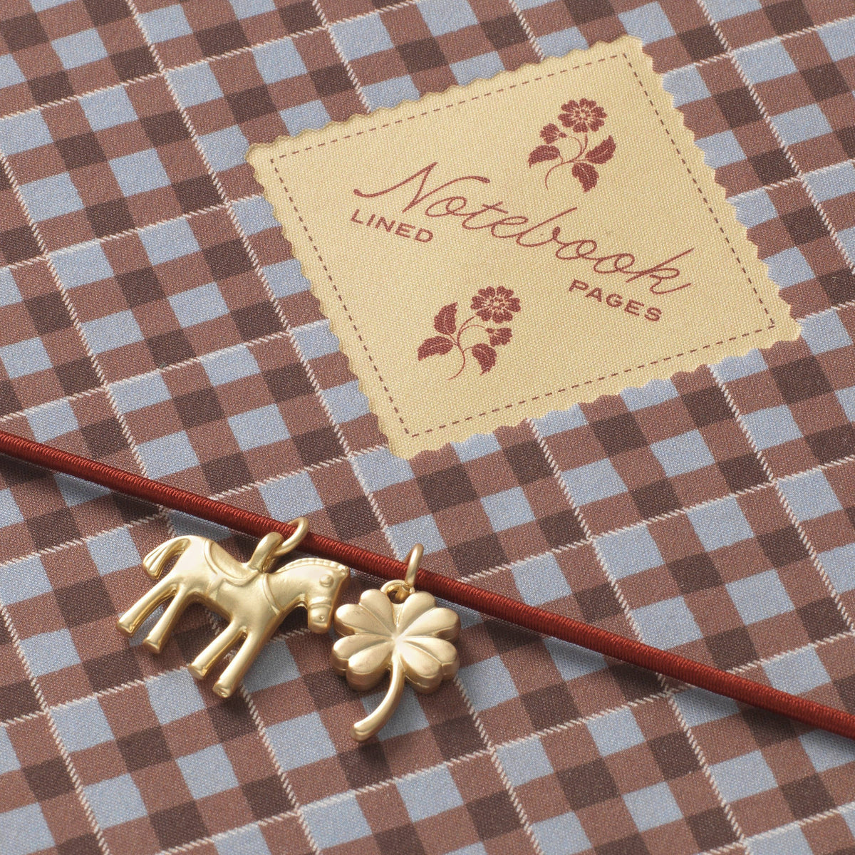 Charm Lined Notebook | Petals & Plaid