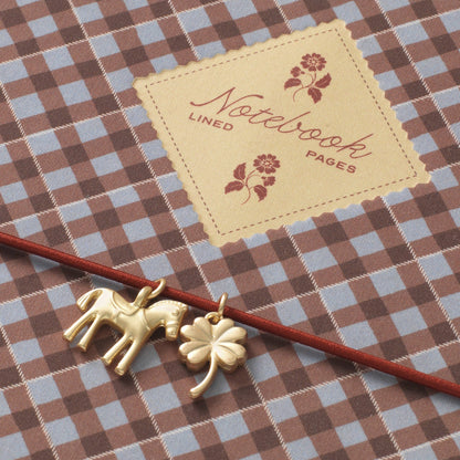 Charm Lined Notebook | Petals & Plaid