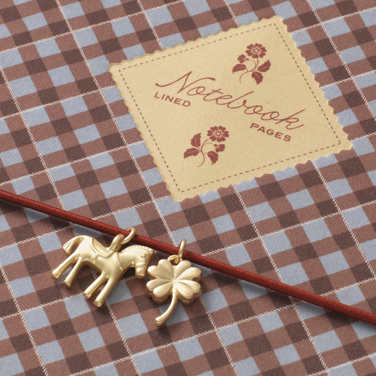 Charm Lined Notebook | Petals & Plaid
