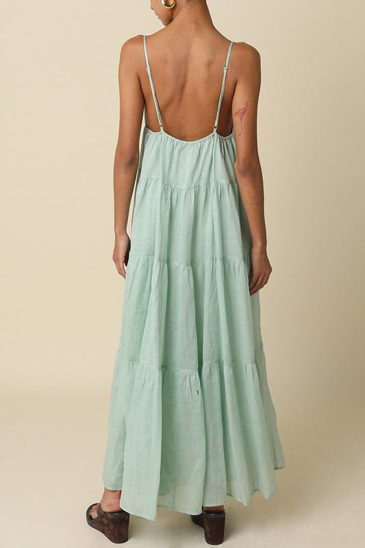 Amalfi Open Back Maxi Dress