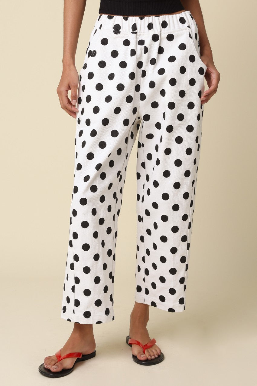 Easy Barrel Pants | Polka Dot
