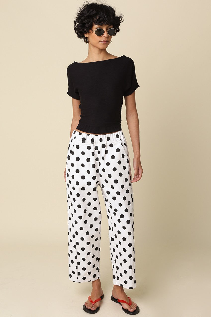Easy Barrel Pants | Polka Dot