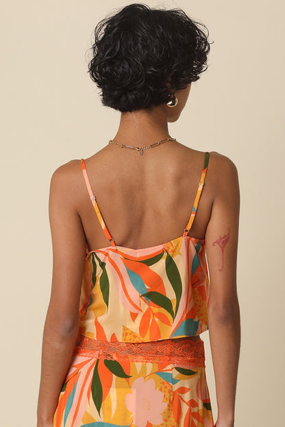 Orange Crush Lace Top