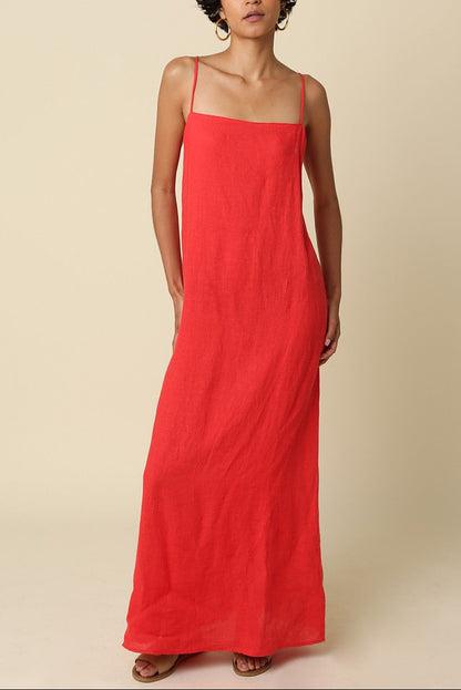 Hard Launch Maxi Dress | Red