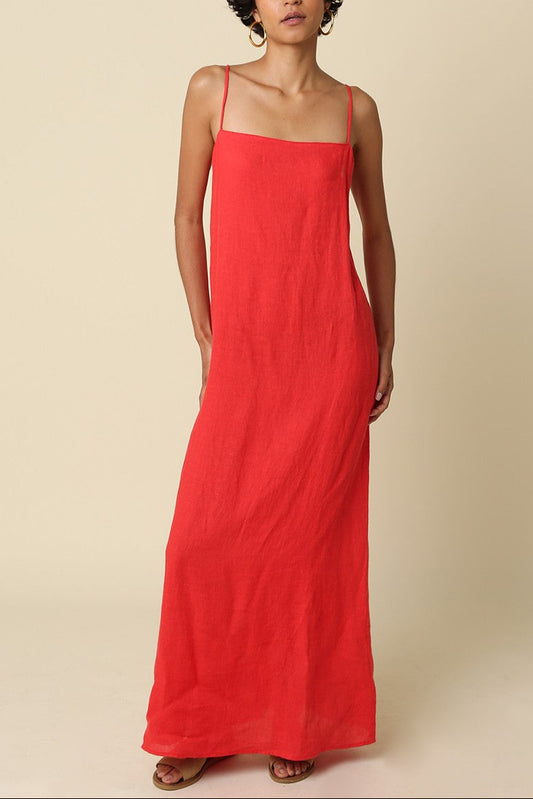 Hard Launch Maxi Dress | Red