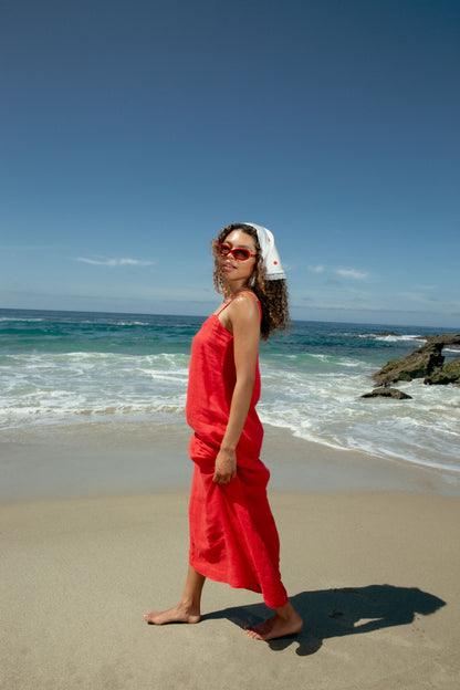Hard Launch Maxi Dress | Red