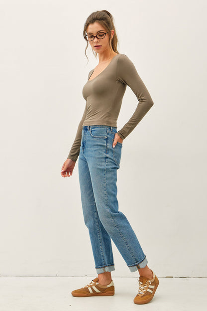 So Soft Basic Top | Burnt Olive