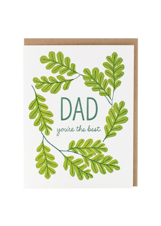 Oak Wreath Father's Day Card