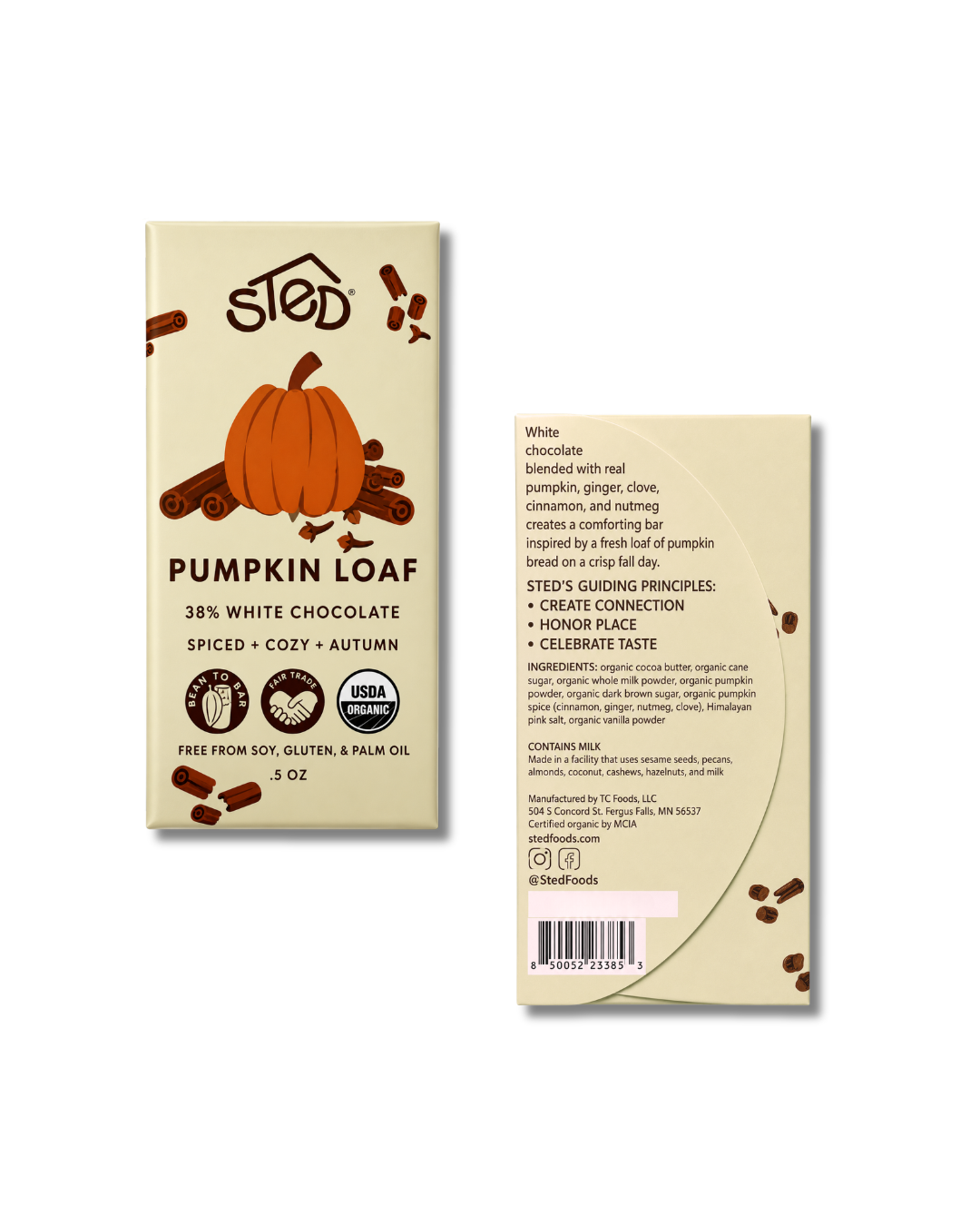 Mini Chocolate Bar | Pumpkin Loaf