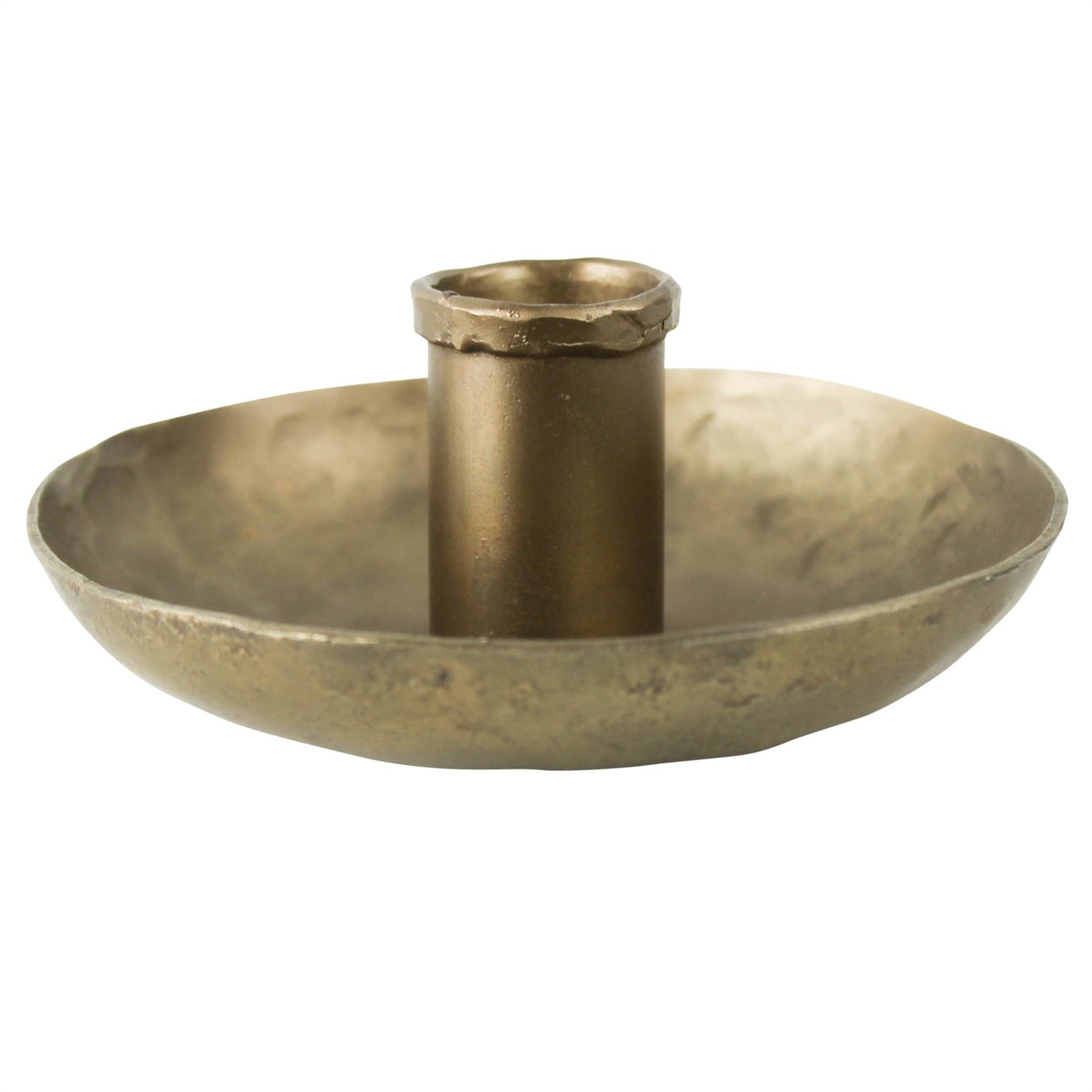 Saucer Taper Holder | Brass