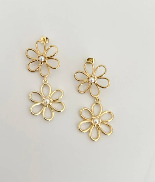 Fiore + Pearl Earrings