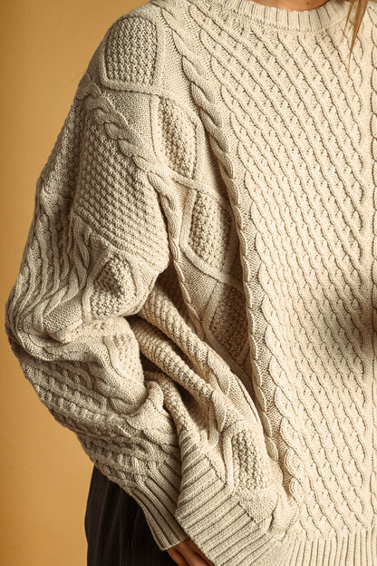 Widow's Bay Knit Sweater | Beige