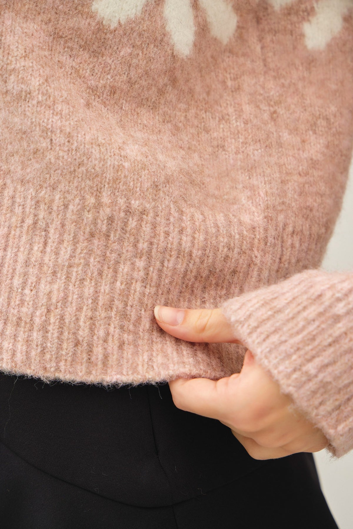 Floral Varsity Cardigan | Blush