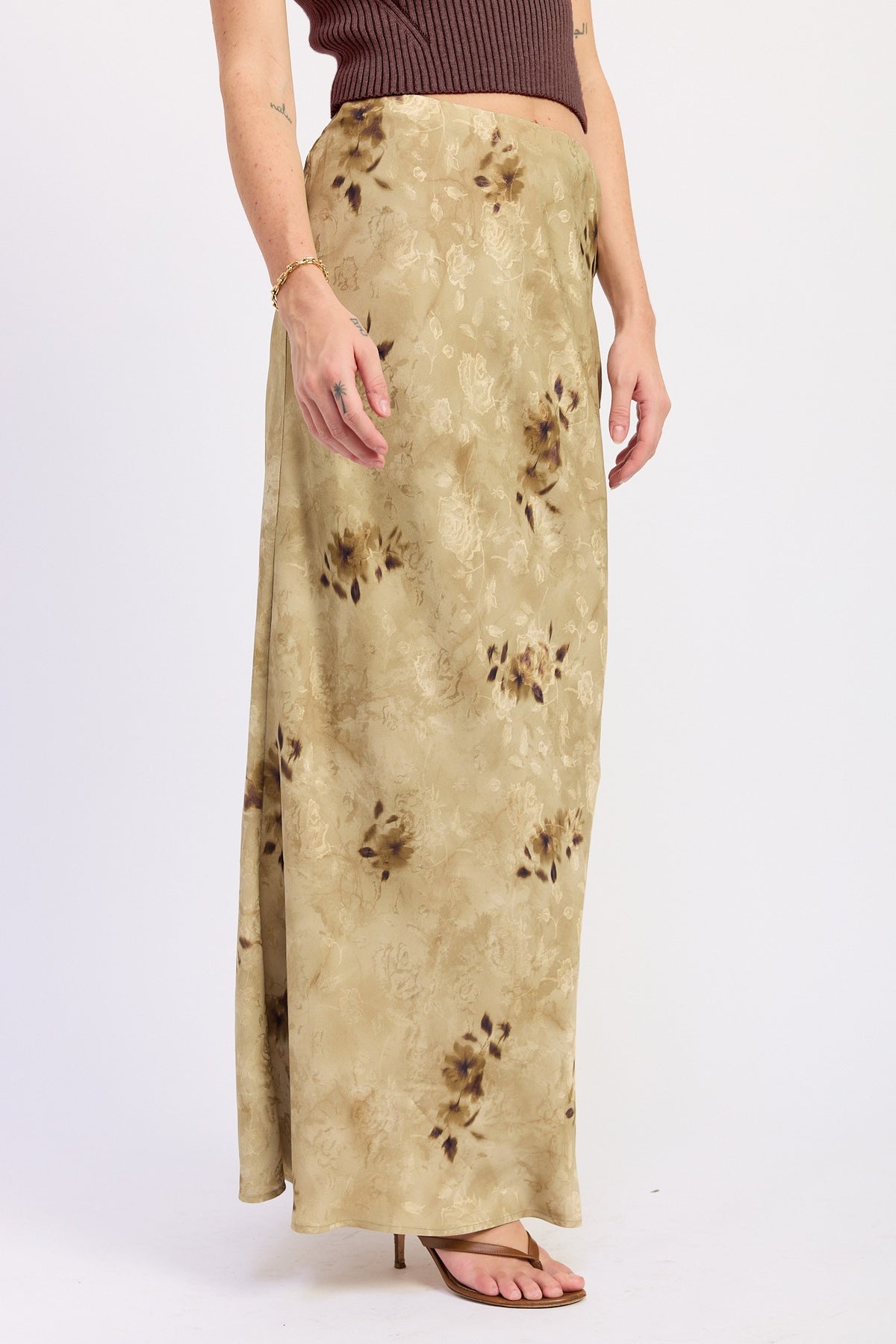 90s Green Dream Maxi Skirt