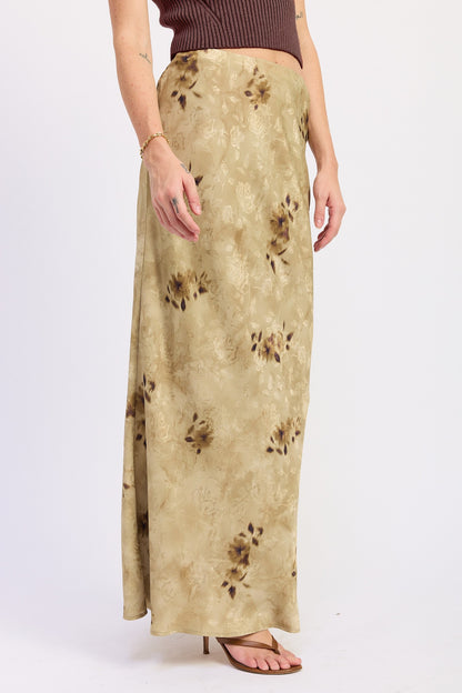 90s Green Dream Maxi Skirt