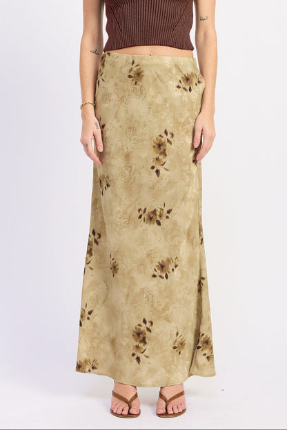 90s Green Dream Maxi Skirt