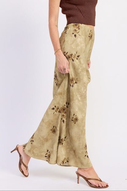 90s Green Dream Maxi Skirt
